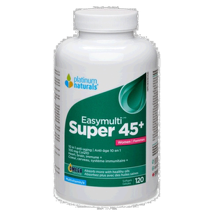 加拿大直邮Platinum EasyMulti Super 45+ 女士（120 粒软胶囊）