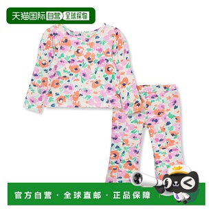 自营 Peek Kids Wispy Floral Print Pant Set - multi 美国奥莱
