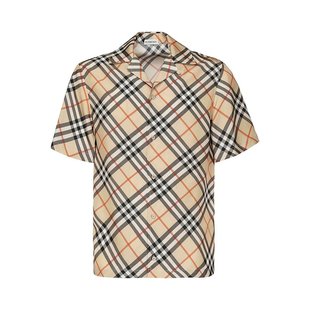 8091202 SS2025 浅棕色 BURBERRY Plaid 衬衫 Nova Shirt 男士