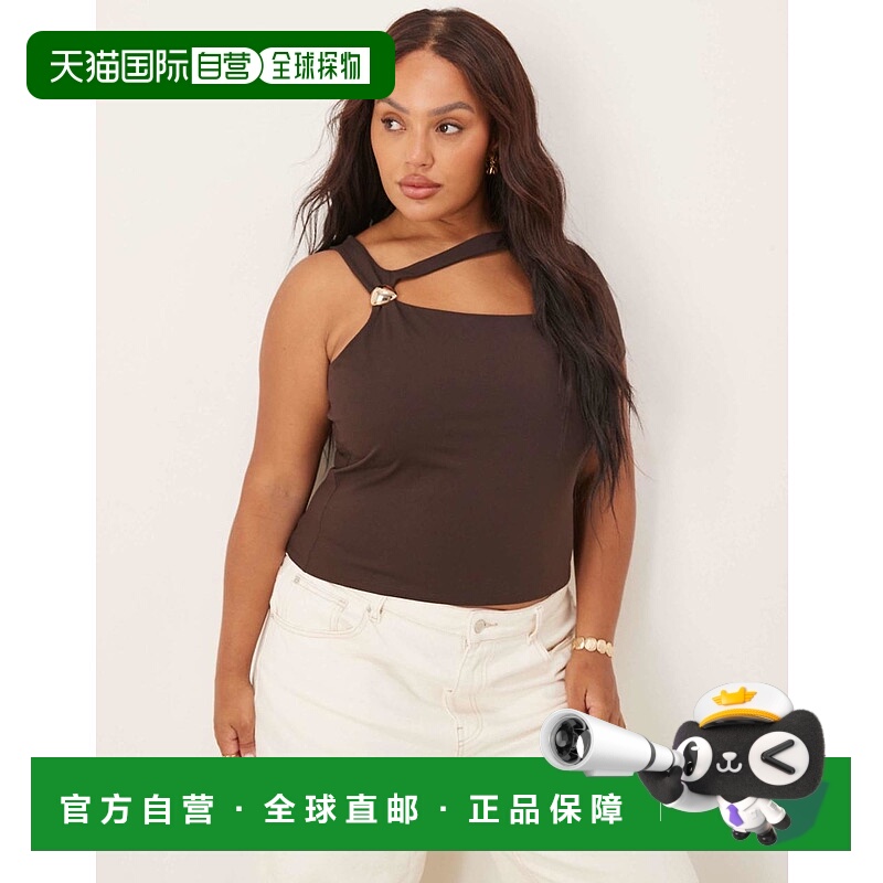 1h可退 香港直邮潮奢 ASOS 女士 Curve hardware 设计简洁款剪口