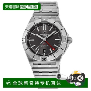 40灰色表盤鋼制男士 自營 breitling百年靈計(jì)時(shí)碼 表自動(dòng)GMT 手表A3