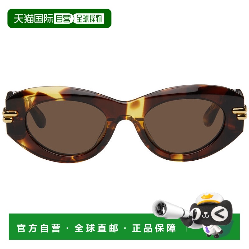 1h可退 香港直邮潮奢 Bottega Veneta 葆蝶家 女士 玳瑁色 Mitre