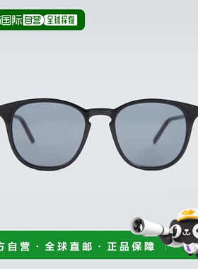 香港直邮Gucci 古驰 男士 圆形醋纤金属太阳眼镜 000919