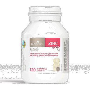 澳大利亚直邮Bio Island佰澳朗德儿童液体钙易吸收补钙120粒锌片