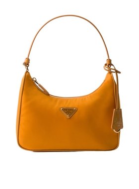 PRADA 女士单肩包 1N204MR064F0IJX SS2025 橙色 徽标迷你包