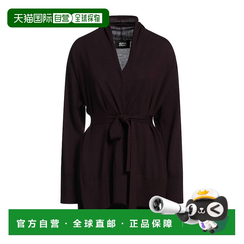 香港直邮潮奢 Alpha Studio 阿尔法 女士 针织开衫羊毛