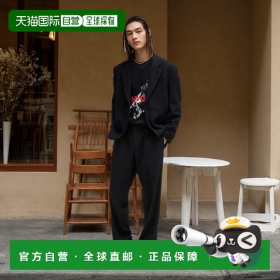 自营 hugo bossOversize-fit T-shirt in cotton with animal gra