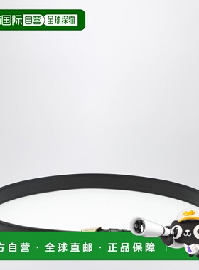 1h可退 香港直邮潮奢 Prada 普拉达 女士 黑色贴花皮带 1CC6258NQ