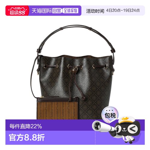 香港直邮TORY BURCH 专柜款 T MONOGRAM PVC女士单肩斜挎手提包 1