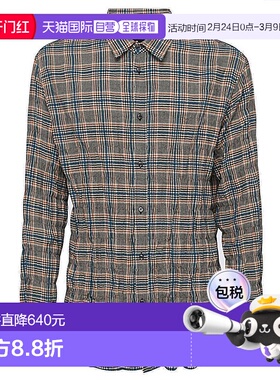 香港直邮Dsquared2 二次方 男士 格纹纽扣衬衫 S74DM0648S54785