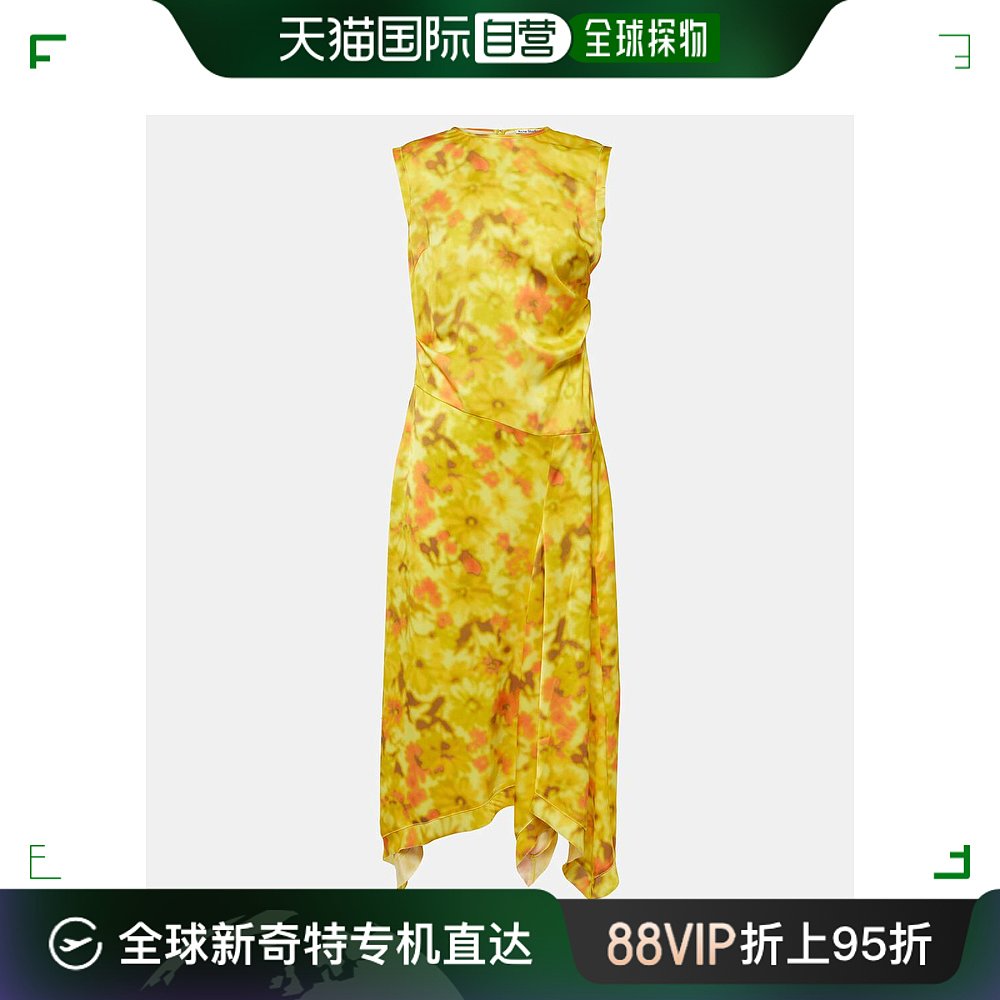 香港直邮潮奢 Acne Studios 艾克妮 女士 花朵中长连衣裙 000857 女装/女士精品 连衣裙 原图主图