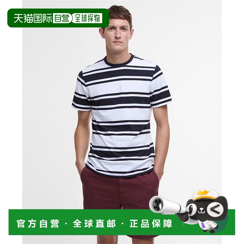 1h可退 香港直邮Barbour 巴伯尔 男士 Colts T恤 blue蓝色 舒适时