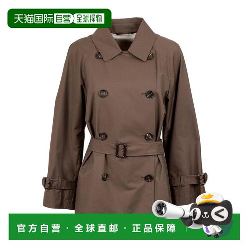 香港直邮MAX MARA THE CUBE 女士风衣 CALLE022 SS2026 棕色