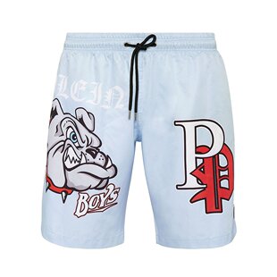 斗牛犬泳裤 philipp 直发 美国奥莱 浅蓝色 plein