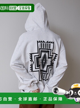 1h可退 日本直邮PENDLETON 男女同款哈迪逊纹印花连帽拉链卫衣 04