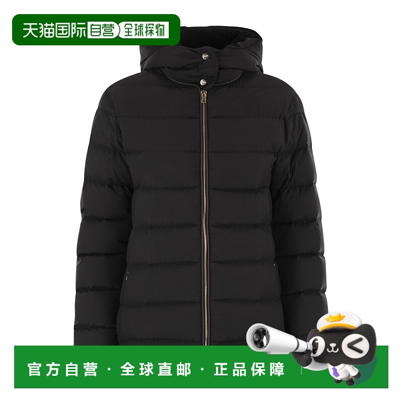 1h可退 香港直邮HERNO 女士羽绒服 PI002072D9300 AW2025 黑色 连