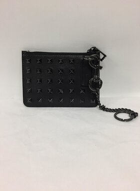 VALENTINO 男士钱包 WY0P0T14PWR0NO AW2021 黑色 铆钉卡包