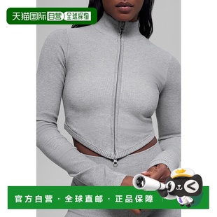 Tone Rib 香港直邮alo 夹克 Seamless 纯色运动拉链长袖 女 yoga