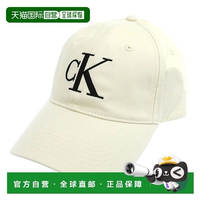 日本直邮Calvin Klein 男女士棒球帽均码纯棉白色4G5024G100