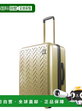 自营 Ful Grove 27 英寸 Hardside Spinner 行李箱，黑色 - 金色