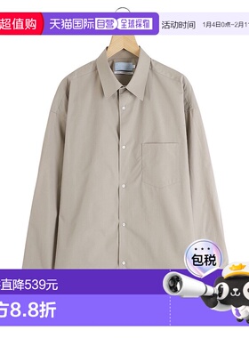 1h可退 日本直邮Graphpaper 男士ALUMO联名款宽松常规领长袖衬衫