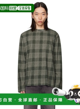 1h可退 香港直邮Our Legacy 男士 灰色 Box 长袖 T 恤 M4256BO