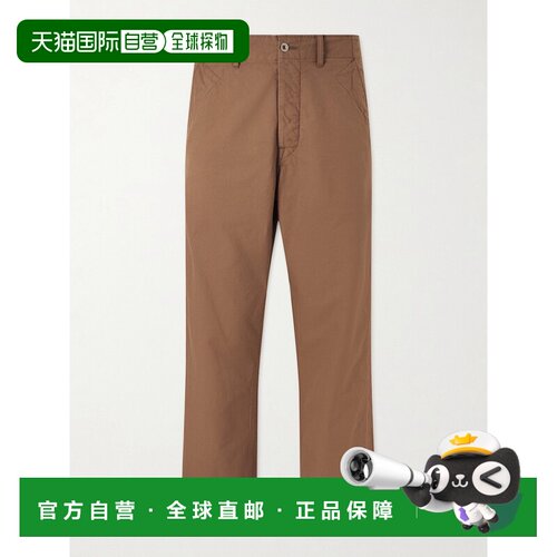 香港直邮Visvim 维斯维木 男士 Gesso 直筒棉质斜纹布裤子 012610