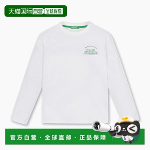 韩国直邮BENETTON儿童童装T恤QATS09411WH潮流穿搭时尚透气高级感