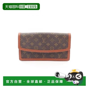 日本直邮中古LV路易威登男包A级95新Pochet Dam红皮信封手拿手拿