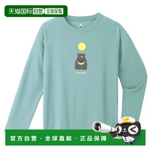 1h可退 日本直邮Montbell WIC.长袖T恤 儿童款 月轮熊 140-160