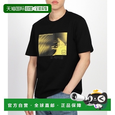 韩国直邮COMPANY  Metropolis系列丝光平纹针织图案Metro短袖T恤