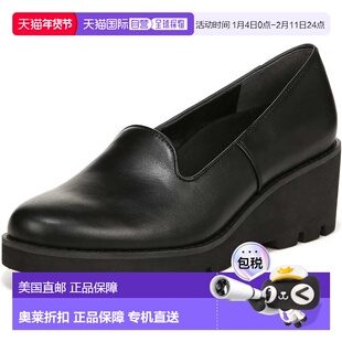 自营Vionic Willa I7294L2002 Loafer Black Leather Slip On Sho