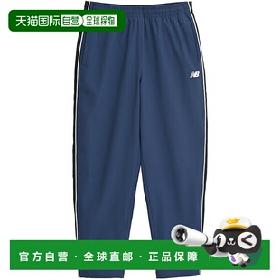 日本直邮New Balance 男士梭织运动裤带拉绒针织衬里训练裤直筒裤
