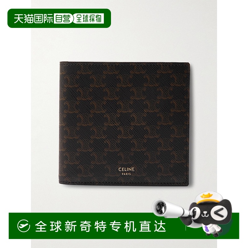 1h可退 香港直邮Celine 思琳 男士 老花徽标双折钱包 10C872BQB
