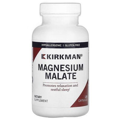 香港直邮Kirkman Labs,苹果酸镁，120 粒胶囊功能睡眠矿物质