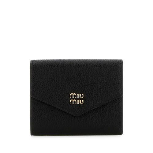 MIU MIU 女士钱包 5MH040ADT7F0002 SS2025 黑色 Miu Miu Wallets