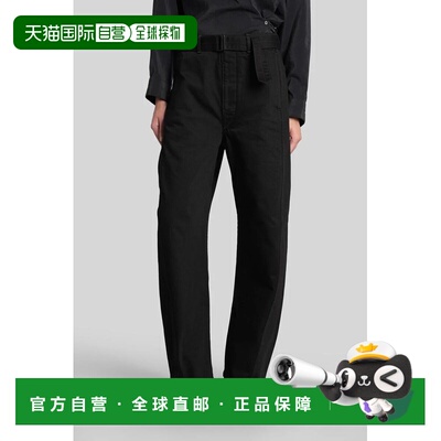 香港直邮LEMAIRE 女士休闲裤 422007PA326LD1055 SS2026 黑色