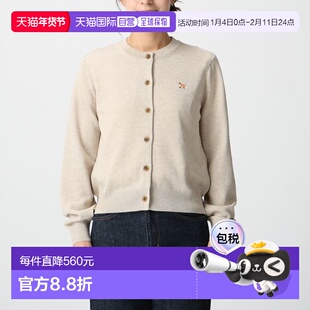 日本直邮Maison Kitsune Baby Fox 女士开襟羊毛衫（PW00502 KT11