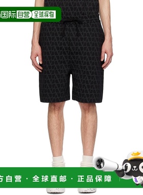 香港直邮潮奢 Valentino 华伦天奴 男士 黑色 Toile Iconographe