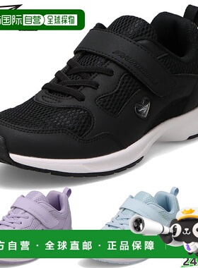 日本直邮Syunsoku 女童鞋魔术贴闭合适合上学SYUNSOKU LEJ8360