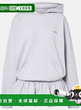 香港直邮Coperni 女士 Basque 徽标棉混纺针织迷你连衣裙包臀裙