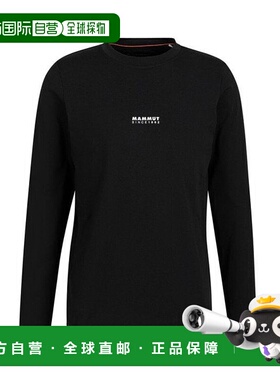 日本直邮Mammut QD 徽标印花长袖T恤亚洲版型男士1016-01030-0025