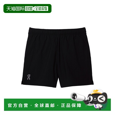 日潮跑腿ON昂跑 男士 Malibu 5 Core 短裤 Black XS 1mf1012运动