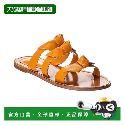 自营 Alexandre Birman洛丽塔皮革凉鞋-橙色 美国奥莱直发