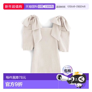 日本直邮日潮 GRL 2Way蝴蝶结肩带强肩针织上衣ru1022露肩