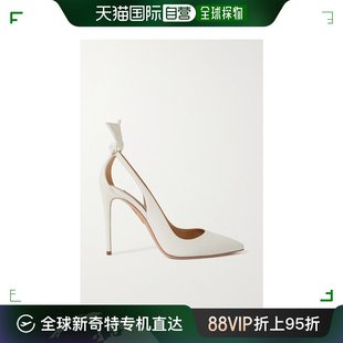 105 香港直邮潮奢 女士 亮片金葱 金属感 Bow AQUAZZURA PVC Tie