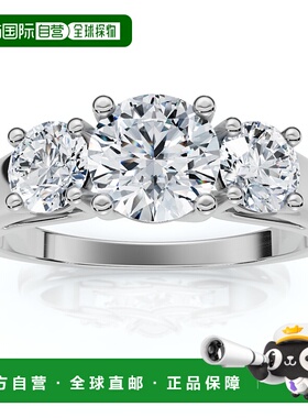 自营pompeii31Ct Three Stone Diamond Engagement Ring 14k Gold