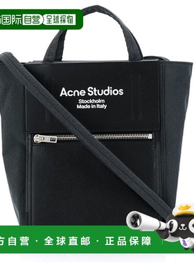 韩国直邮Acne Studios 23FW 徽标印花迷你斜挎包 黑色 C10068 Z33