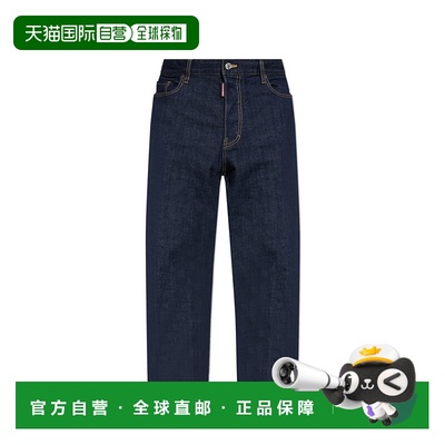 香港直邮DSQUARED2 男士牛仔裤 S74LB1714S30664470 AW2025直筒裤