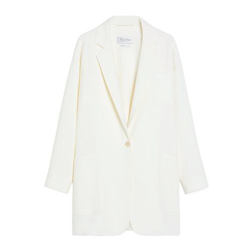 MAX MARA 女士西服 1041055106001 SS2025 白色 长袖羊毛西装外套